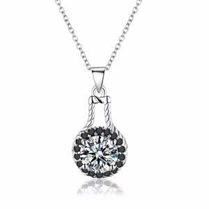 Black Spinal& Sterling Silver Necklace 10499